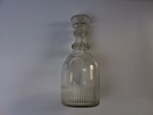 A Superb Regimental Georgian Decanter Royal Fusiliers.