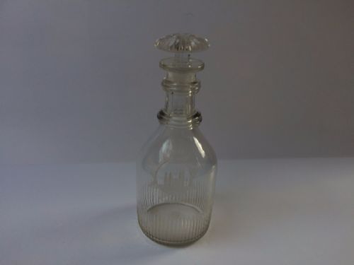 fig 1. A superb Regimental Georgian decanter Royal Fusiliers.