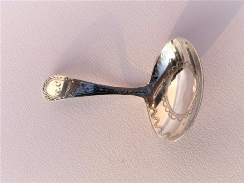 A Fine 18th Century Silver Caddy Spoon.