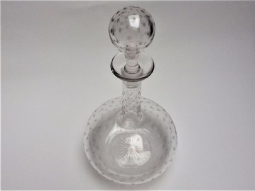 fig 1. A Victorian star etched globe & shaft decanter.