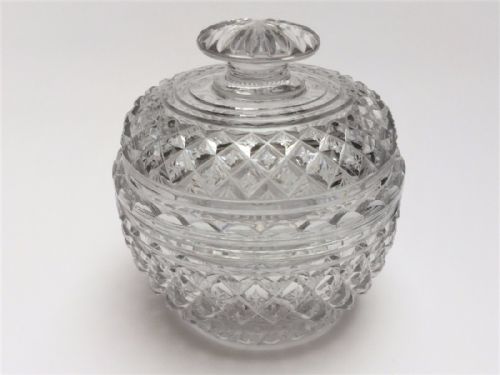 A Fabulous Regency Cut Glass Lidded Butter Dish.