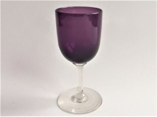 A Gorgeous Victorian Amethyst Bowl Wineglass.