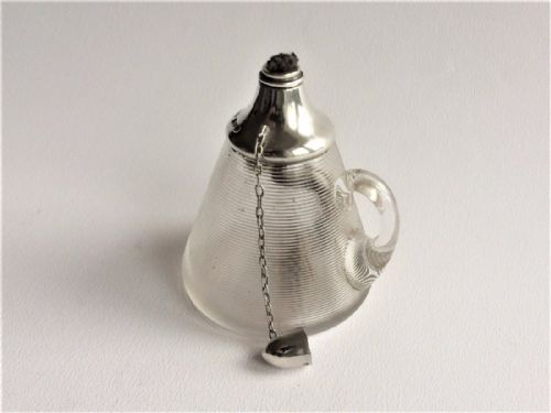 A Rare Victorian Silver Mounted Match Striker/table Lighter.