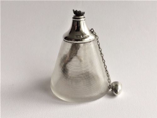 fig 1. A rare Victorian silver mounted match striker/table lighter.