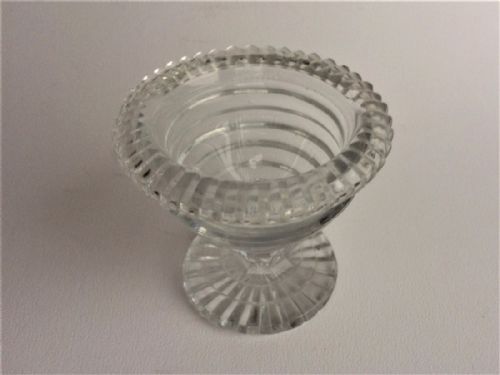 fig 1. An excellent Regency step cut condiment dish.