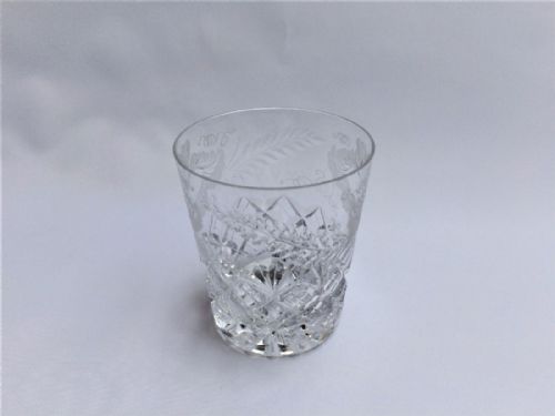 A Lovely Rock Crystal Cut Whisky Tumbler.