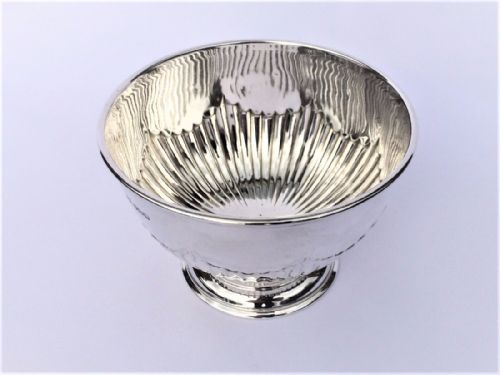 fig 1. A delightful Edwardian small silver rosebowl.