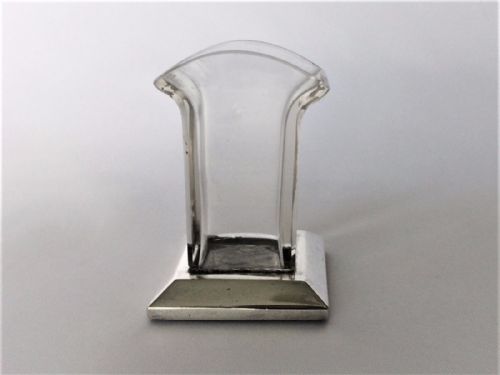 An Edwardian Silver Mounted Cocktail Stick Holder.