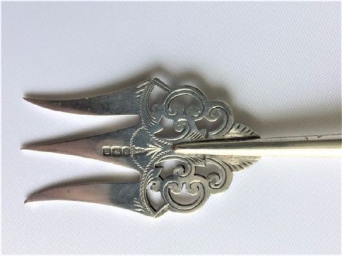 fig 1. A charming Victorian silver serving fork.