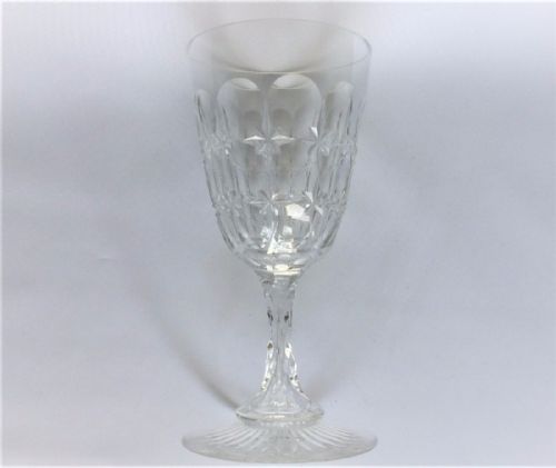 fig 1. A fabulous Victorian cut glass wine goblet.