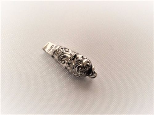 fig 1. A charming Victorian silver dog whistle.