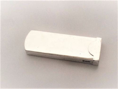 fig 1. A rare Edwardian silver travelling moustache comb.