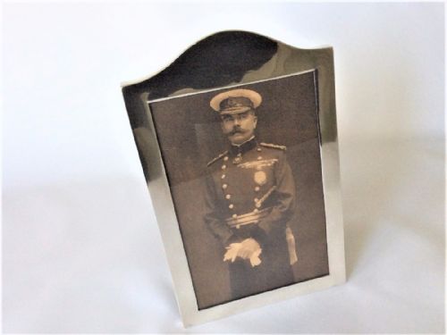 A Handsome Shaped Edwardian Silver Photo Frame