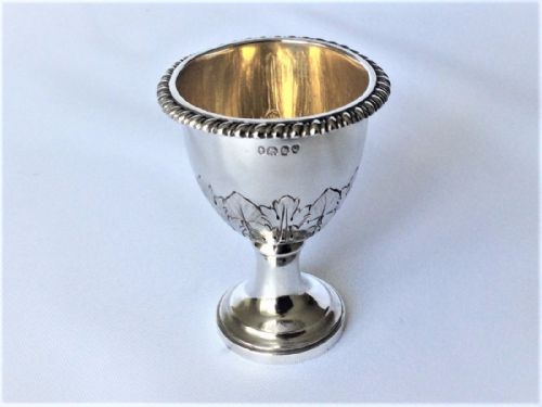 A Superb Early Victorian Silver Gilt Egg Cup.