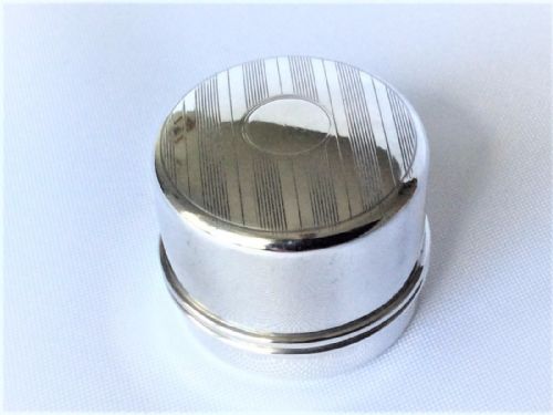 A Stylish Engine Turned Silver Ring Box.