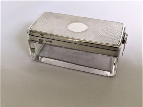 A Stylish Silver Mounted Vanity Jar.
