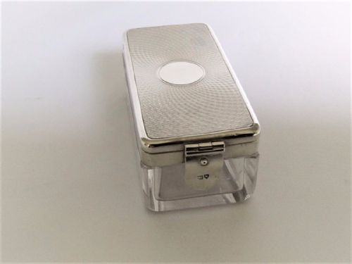 fig 1. A stylish silver mounted vanity jar.