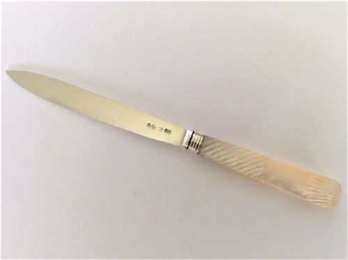 A Georgian Lady's Silver Letter Opener.