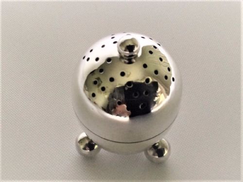 fig 1. A Chester silver egg pepper pot
