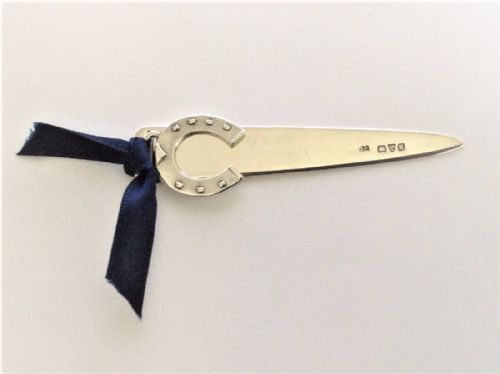 fig 1. A rare Chester silver horseshoe bookmark.