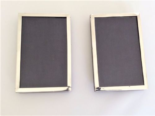 fig 1. A good pair of matching silver photo frames.