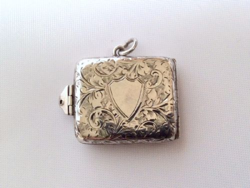 fig 1. A charming Edwardian silver double stamp case.