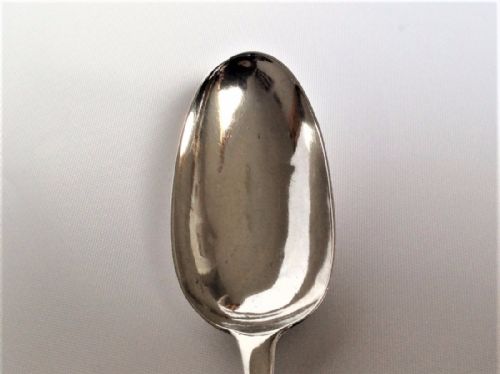 fig 1. A superb George I Britannia Standard silver serving spoon.