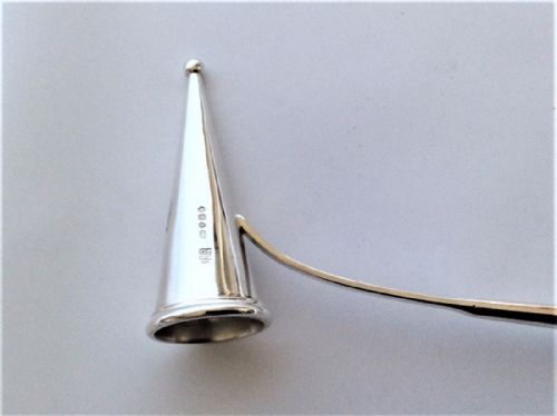 fig 1. An extremely rare Victorian silver candle snuffer.