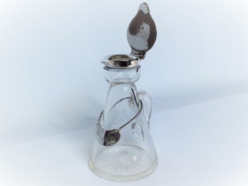 fig 1. A fine George V silver mounted chotopeg or Whisky tot.