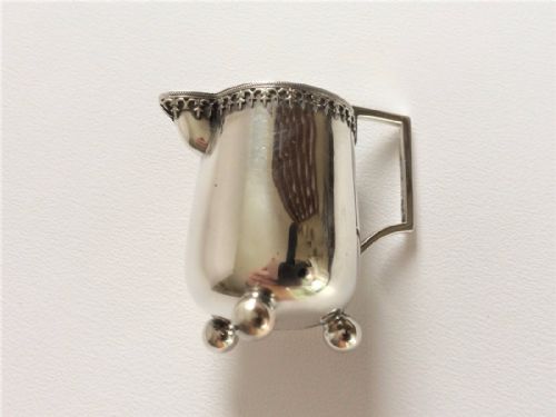 fig 1. A tiny one serving German silver cream jug.