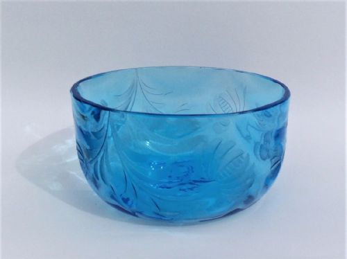 An Unusual Late Victorian Aquamarine Bowl.