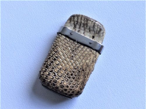 fig 1. An extremely rare Samson Morden Victorian silver mounted vesta.
