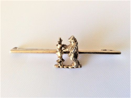 fig 1. A charming Danish silver 'Bear' tie pin.
