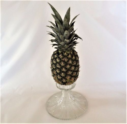 fig 1. A fabulous Georgian cut glass pineapple stand.
