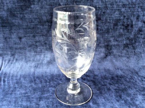 A Fine Victorian Engraved Celery Vase.
