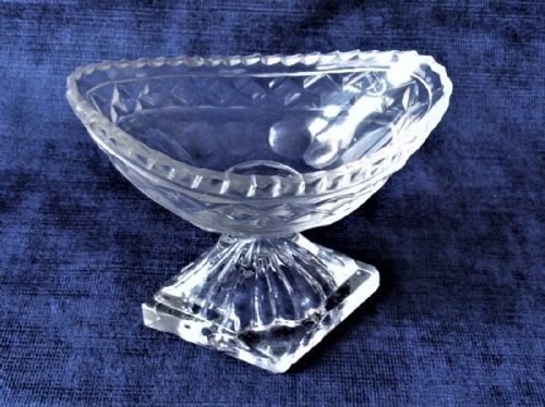 fig 1. A fabulous 18th Century cut glass condiment boat.