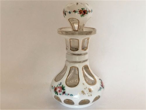 A Stunning Bohemian Overlay Glass Scent Bottle