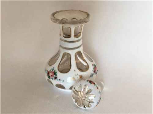 fig 1. A stunning Bohemian overlay glass scent bottle
