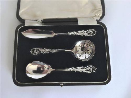 fig 1. A charming pierced silver afternoon tea set.