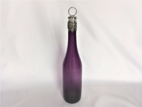A Stunning Silver Mounted Amethyst Wine Decanter.