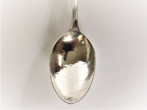 fig 2. A rare Female silversmith Arts & Crafts silver spoon.