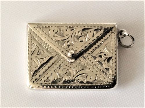 A Lovely George V Silver Stamp Case.