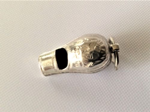 A Small Victorian Silver Dog Whistle.