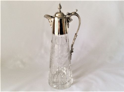 A Fabulous Victorian Silver Plated Claret Jug.