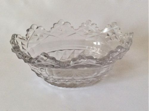 fig 1. A splendid Regency cut glass condiment boat.