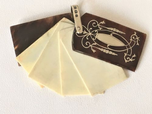 A Gorgeous Silver & Tortoiseshell Aide Memoire.