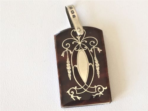 fig 1. A gorgeous silver & tortoiseshell aide memoire.