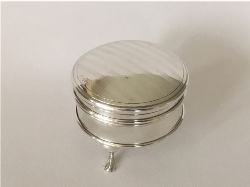 A Charming George V Silver Trinket Box.