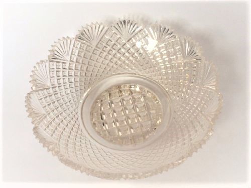 A Fabulous Georgian Style Cut Glass Bowl.