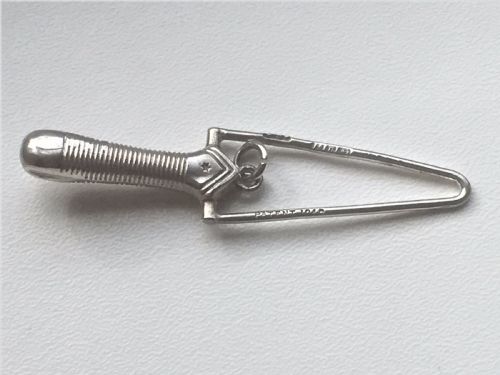 A Victorian Silver Ribbon Threader.